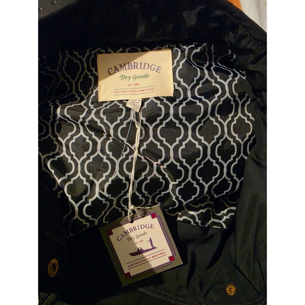 Cambridge Dry Goods Navy Blue Quilted Vest Gold Snaps Large NWT - Picture 6 of 7